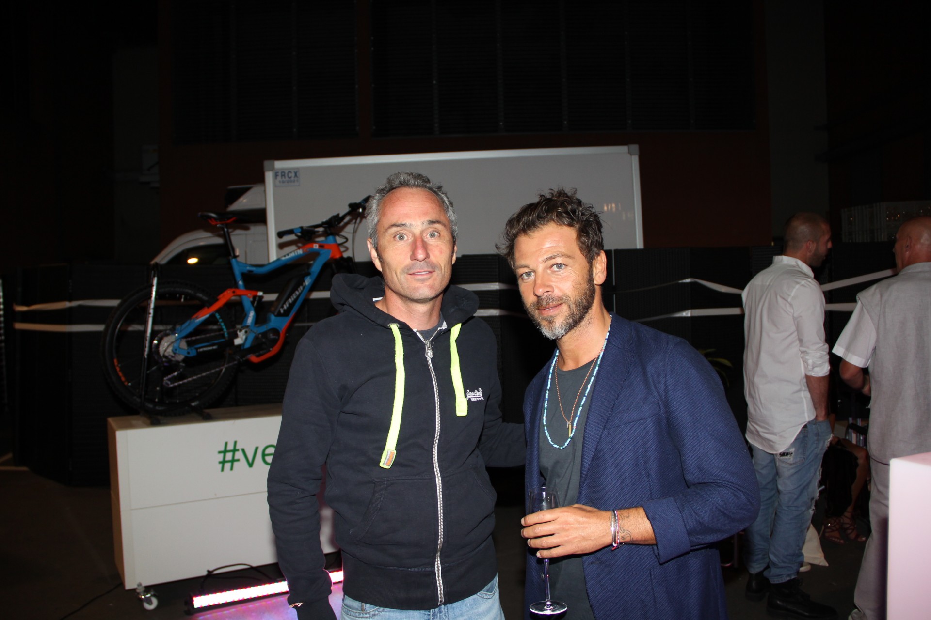 Christophe Mae et Charles Gilbert qui courrait pour l'ocation pour la team Veloactif