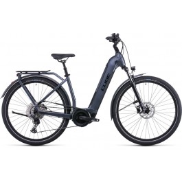 Vélo électrique Touring Hybrid Pro 625 metallic grey´n´black 2022 easy entry CUBE, Vélo électrique Cube, Veloactif