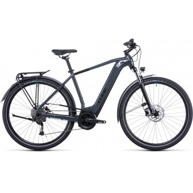 Vélo électrique Touring Hybrid ONE 400 grey´n´blue 2022 Diamant CUBE, Vélo électrique Cube, Veloactif