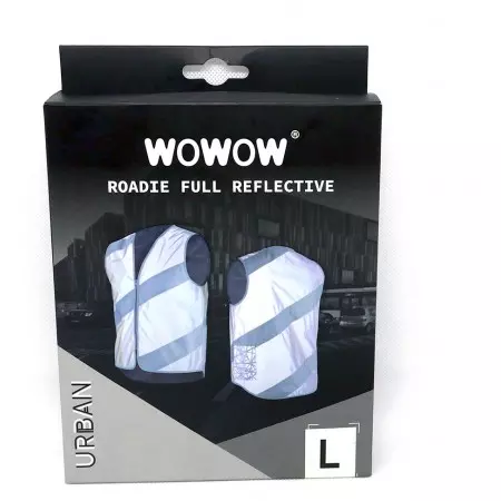 Gilet réfléchissant Roadie Full Reflectve WOWOW, Eclairage, Veloactif