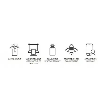 Sacoche DELSEY SECURAIN CONNECTED + Feu COSMO, Accessoires incontournables, Veloactif