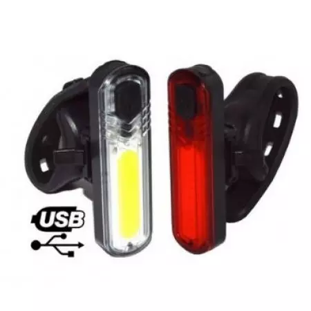 Eclairages avant et arrière rechargeables USB PNA CYCLING, Eclairage, Veloactif