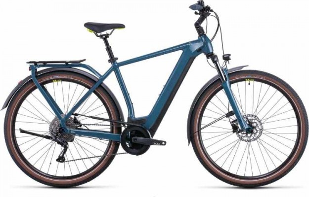 Vélo électrique Kathmandu Hybrid One 500 2022  teal´n´lime Diamant CUBE, Vélo électrique Cube, Veloactif