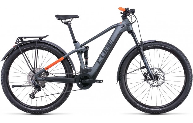 Vélo électrique Stereo Hybrid 120 Pro Allroad 625 2022 flashgrey n orange CUBE, Vélo électrique Cube, Veloactif