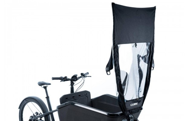 Tente de pluie pour vélo cargo électrique CUBE, Des accessoires cargo électrique, Veloactif