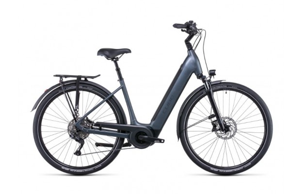 Vélo électrique Supreme Sport Hybrid Pro 500 grey'n'grey 2022 Easy Entry CUBE, Vélo électrique Cube, Veloactif